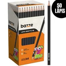 Kit 50 Lápis De Escrever Preto Nº2 Preto HB Mais Barato 50 Unidades Escolar Escola Estudos