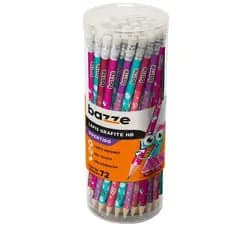 Kit 12/24 Lápis Com Borracha de Escrever Escolar Ponta Resistente Lápis Divertido- Várias Estampas