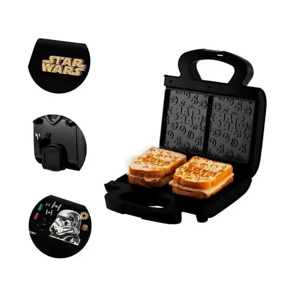 Sanduicheira Elétrica Compacta Portátil Star Wars B96801011 Mallory Preto 750W