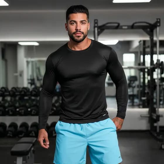 Camisa Masculina Térmica Proteção Solar 50+ Uv Manga Longa