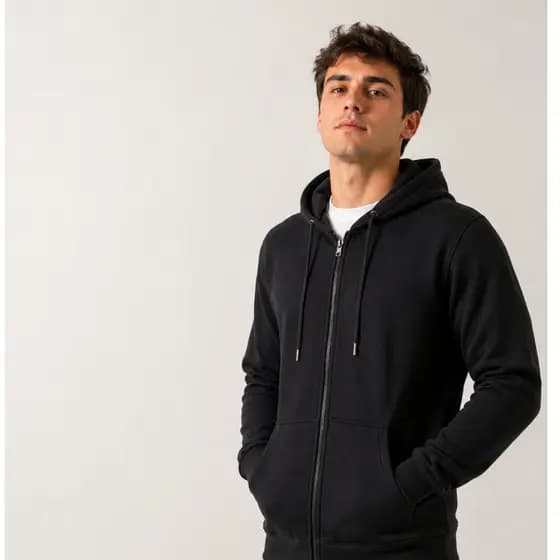 Moletom Masculino Peluciado Zíper Inverno Quente 99,90
