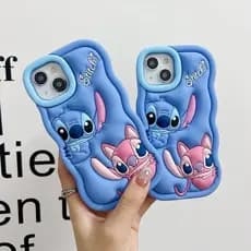 Capa Capinha Case Lilo Stitch Para iPhone 7/8 Plus 11 12 13 14 15 Pro Max 3D Personagem