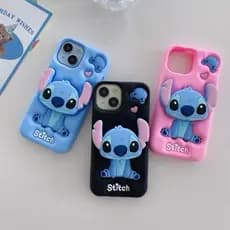 Capinha para iphone 11/12/13/14/15/16 Pro max Lilo Stitch Capa Case Silicone Para Samsung A06/A26/A15/A16/A36/A56