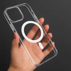 Capa Case 100% Acrilica MagSafe Para IPhone 11 12 13 14 15 16 Pro Max Extra Fina