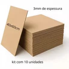 kit 10 pecas Mdf Cru Para Quadros Artesanato 40x60 Sublimação Artigo Decorativo