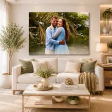 Quadro Decorativo Personalizado Gigante 120x80 Qualquer Foto Sua Imagem Casal Familia Pet Sala