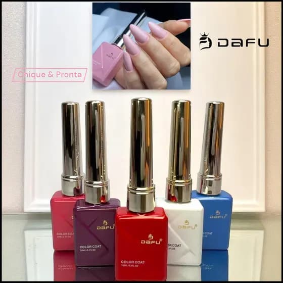 Esmalte em Gel Luxo Dafu 10ml – ANVISA | Alta Pigmentação | Secagem UV/LED | Camada Única