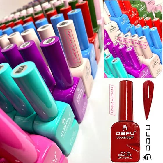 Esmalte em Gel Dafu 10 ML - ANVISA - Secagem UV - Perfeita Cobertura - Camada Única