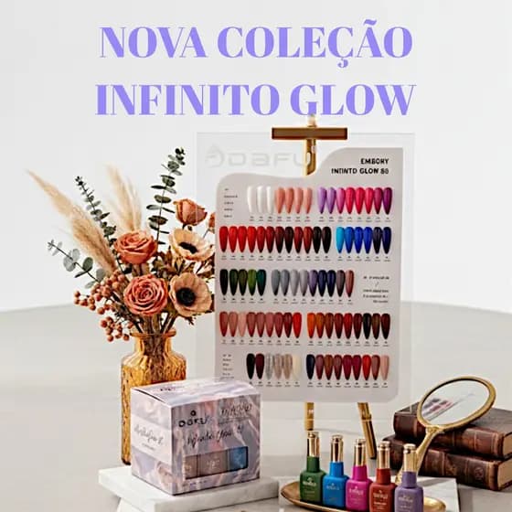 Esmalte em Gel Infinito Glow Dafu Sem TPO 12ml Única Camada UV LED