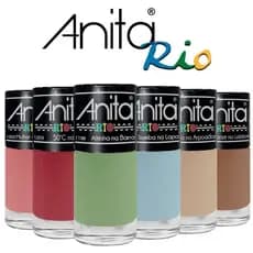Kit 6 Esmaltes Anita Coleção Rio Cores Quentes e Duradouras