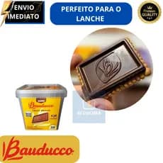 Biscoito Bauducco Choco Biscuit – Crocante com Chocolate | Kit 2 ou 4 Potes