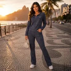 Blusa Moletom Feminina Flanelada Fechamento Em Zíper Casual Conjunto Moletinho