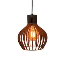 Pendente PP Lustre De Teto Marrom Luminária De Teto Gourmet