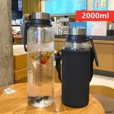 20000ml Garrafa De Vidro De Grande Capacidade Água Esportiva Para Viagem Ao Ar Livre Portátil Com Filtro