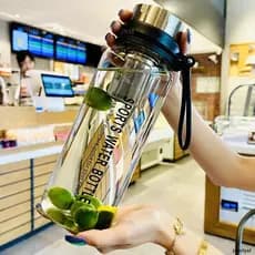 1500 ml / 1000 ml Garrafa De Água De Vidro De Chá Água Separação Canecas De Vidro Homens E Mulheres Garrafa De Vidro Portátil Garrafas De Água Esporte