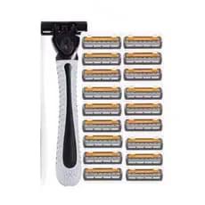1 Aparelho De Barbear gilete barbeador 3 Laminas Cartucho Prestorbarba Suave