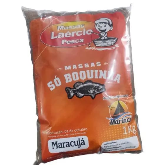 kit 3 unidades Massa De Pesca Para Tilápia Laércio Pesca Só Boquinha 1kg total 3 kg