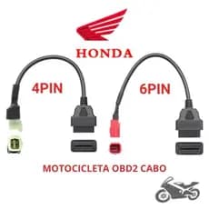 Cabo Adaptador De Scanner Obd2 Para Moto Honda Ou Yamaha