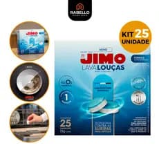 Jimo Lava Louça Kit 25 Pastilhas Multicamadas Secante Abrilhantador Detergente Concentrado