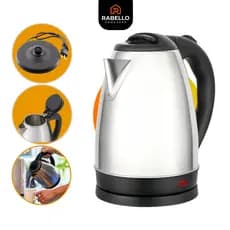 Chaleira Elétrica Inox 1,8 Litros Jarra Térmica Desligamento Automático Ferve Água Rápido Café Chá
