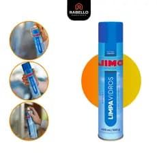 Limpa Vidros Jimo 400ml Spray Limpeza Profissional Box Espelhos Banheiro Acrílicos Aerossol