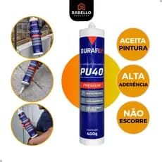 Selante Pu40 Cola Adesivo Silicone Poliuretano Construção Profissional Vidro Metal Calhas Madeira