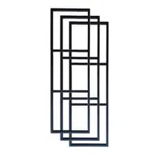 trio de Suportes Prateleira Tripla Estilo Industrial Parede 100cm de altura