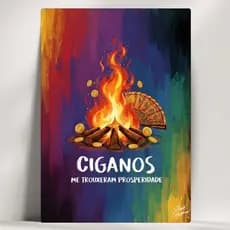 Quadros Decorativos Orixás e Realizações - Ciganos -  Em Mdf - com Fita Adesiva - Envio Imediato