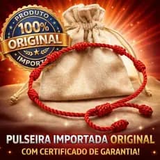 Pulseira Vermelha 7 Nós Kabalah contra mal olhado e atrair prosperidade (produto original)
