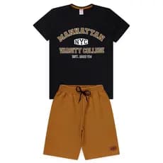 Conjunto Juvenil Verão Masculino Manhattan College