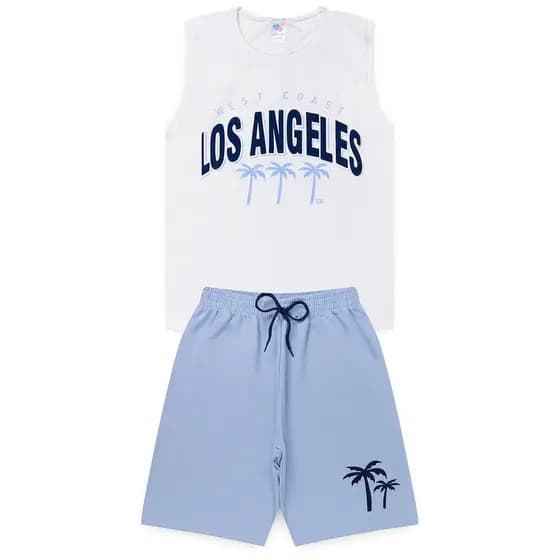 Conjunto Juvenil Verão Masculino Regata Los Angeles