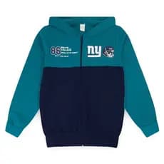 Jaqueta Moletom Juvenil Menino c/ Capuz e Zíper NY Football