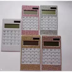 Calculadora Com Strass  Ideal Para Usar No Seu Trabalho .(yf9007)