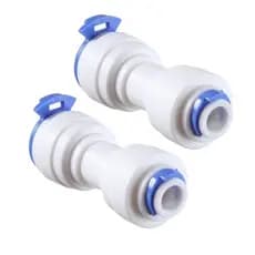 2 Emenda União Engate Rápido 1/4 X 1/4 Conector Reto Para Tubo Mangueira Para Filtro Purificador De Água
