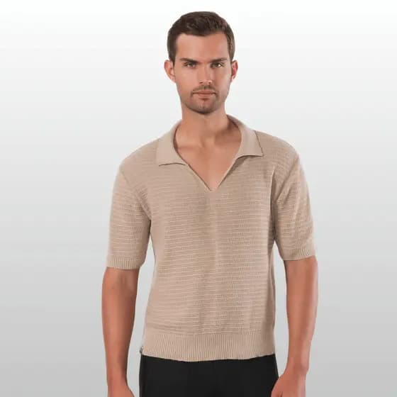 Polo Masculina Verão Manga Curta Camisa Estilo Moderno Casual Elegante