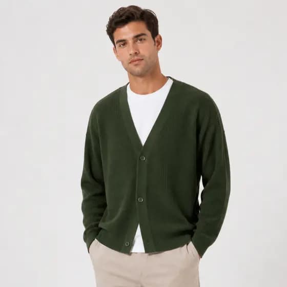 Casaco Cardigan Suéter Tricô Leve Premium Elegante Casual Meia Estação Botões Verão Unissex