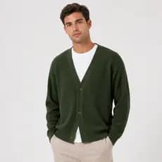Casaco Cardigan Suéter Tricô Leve Premium Elegante Casual Meia Estação Botões Verão Unissex