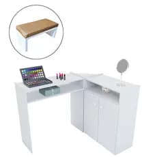 Mesinha para Manicure Nail Designer Profissional com apoio de mão extra