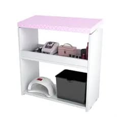 Suporte para os pés SPA em MDF Manicure Pedicure c/ Prateleira