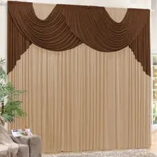 Cortina Emilly 3,00m x 2,80m Para Sala Ou Quarto