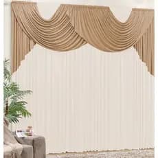 Cortina Emilly 5,00m x 2,80m Para Sala Ou Quarto