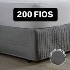 Saia para cama Box KING Matelada Ultra Wave TECIDO 200 Fios