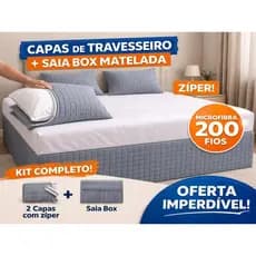 SAIA BOX + CAPA DE TRAVESSEIRO
