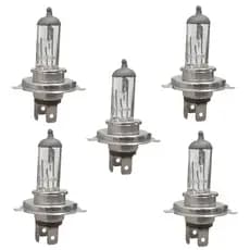 Kit 5x Lâmpada Halogena P/Moto Farol - H4 35/35W Comum Universal