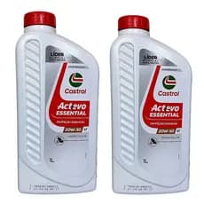 Kit 2 Óleos Castrol Lubrificantes 20W50 4T Yamaha Ybr 125 Honda Bros 125