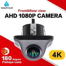 Smartour 4K AHD 1080P Câmera Para Visão Traseira Do Carro Universal CCD Estacionamento Com Noturna À Prova D'água Android Player
