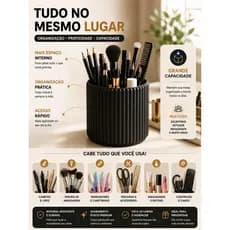 Porta Canetas Canelado Organizador De Mesa Porta Lápis Porta Pincéis Maquiagem Decorativo Moderno