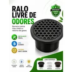 Sifão Anti Odor Para Ralo Banheiro Área Externa Anti Cheiro Bloqueia Insetos E Retorno De Gases