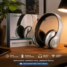 Fone Bluetooth Sem Fio FN630 Headset Wireless Recarregável Android iPhone Som Premium