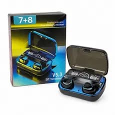 Fone Bluetooth 5.3 Sem Fio TWS Display Digital Touch Android iPhone Graves Potentes Case Carga